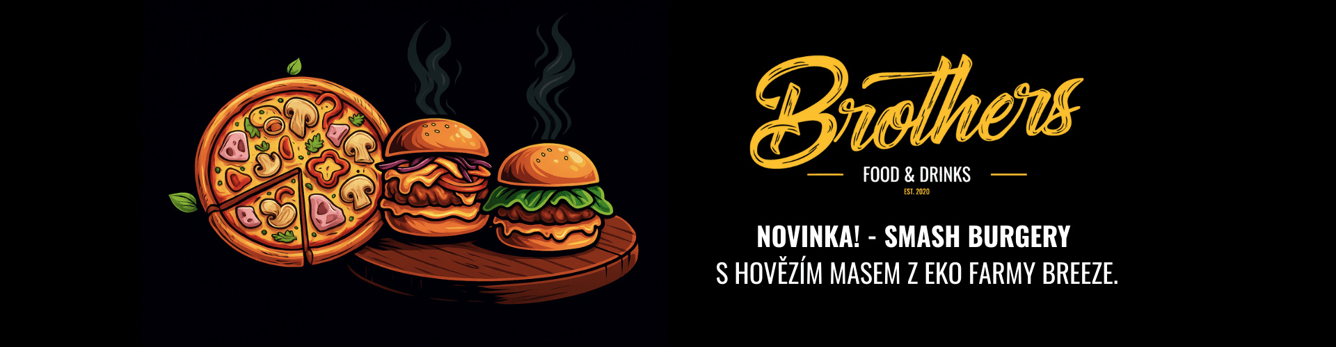 Brothers pizza a smash burger